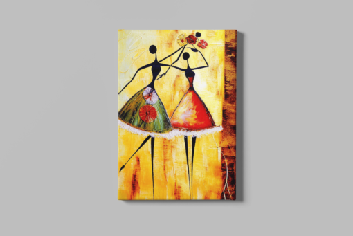 Abstracte Vrouwen Canvas Schilderij