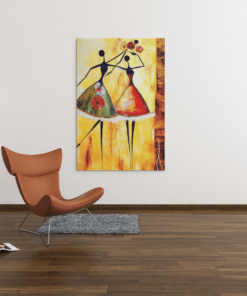 ALIVA 1279 abstracte vrouwen canvas schilderij b