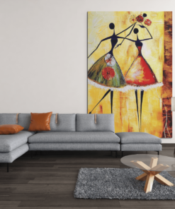 ALIVA 1279 abstracte vrouwen canvas schilderij c