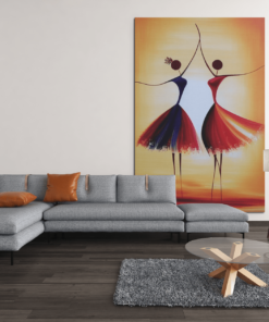 ALIVA 1280 abstract dans canvas schilderij c