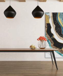 ALIVA 1283 abstracte golven canvas schilderij c