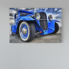 ALIVA 1289 oldtimer blauwe auto canvas schilderij a 1