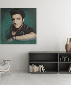 OEFE 1187 elvis presley canvas schilderij b