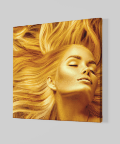 Alternative view of Gouden Vrouw Canvas Schilderij