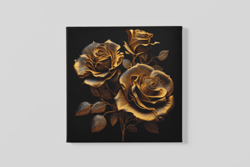 OEFE 1192 gouden rozen canvas schilderij min