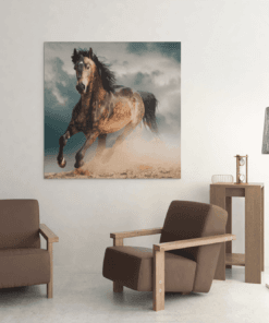 OEFE 1194 paard bruin canvas schilderij c min