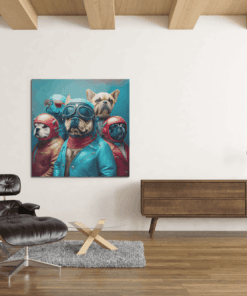 OEFE 1196 coole honden canvas schilderij c min