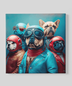 Coole Honden Canvas Schilderij