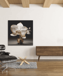 Orchidee Canvas Schilderij - Afbeelding 3