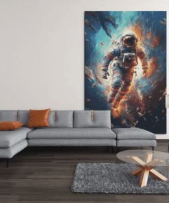 ALIVA 1301 astronaut canvas schilderij c