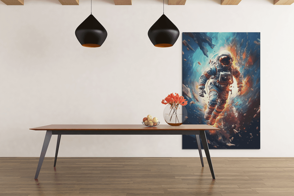 ALIVA 1301 astronaut canvas schilderij d