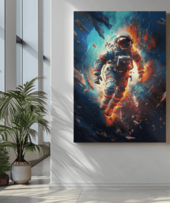 ALIVA 1301 astronaut canvas schilderij f