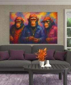 coole-apen-canvas-schilderij-b