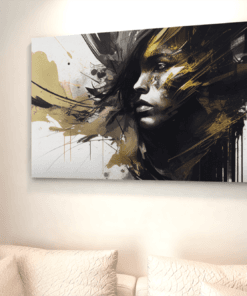ALIVA 1309 vrouw abstract canvas schilderij c