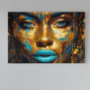 ALIVA 1325 vrouw met gouden gezicht canvas schilderij min
