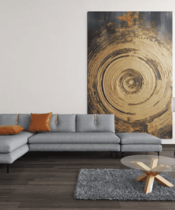 ALIVA 1333 gouden werveling canvas schilderij c
