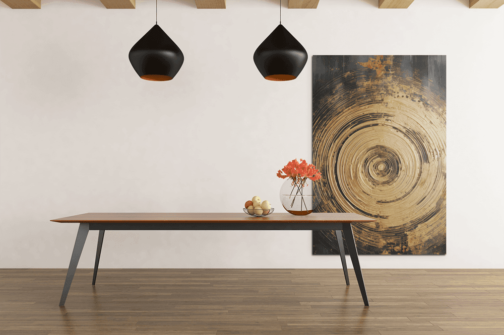 ALIVA 1333 gouden werveling canvas schilderij d
