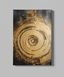 Gouden Werveling Canvas Schilderij