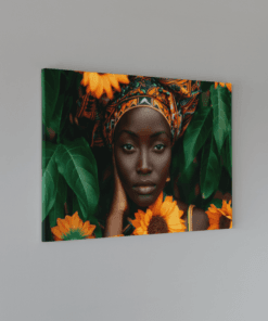 ALIVA 1334 afrikaanse vrouw canvas schilderij a