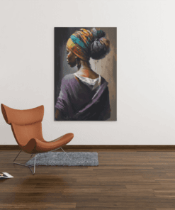 ALIVA 1338 kunst vrouw portret canvas schilderij b