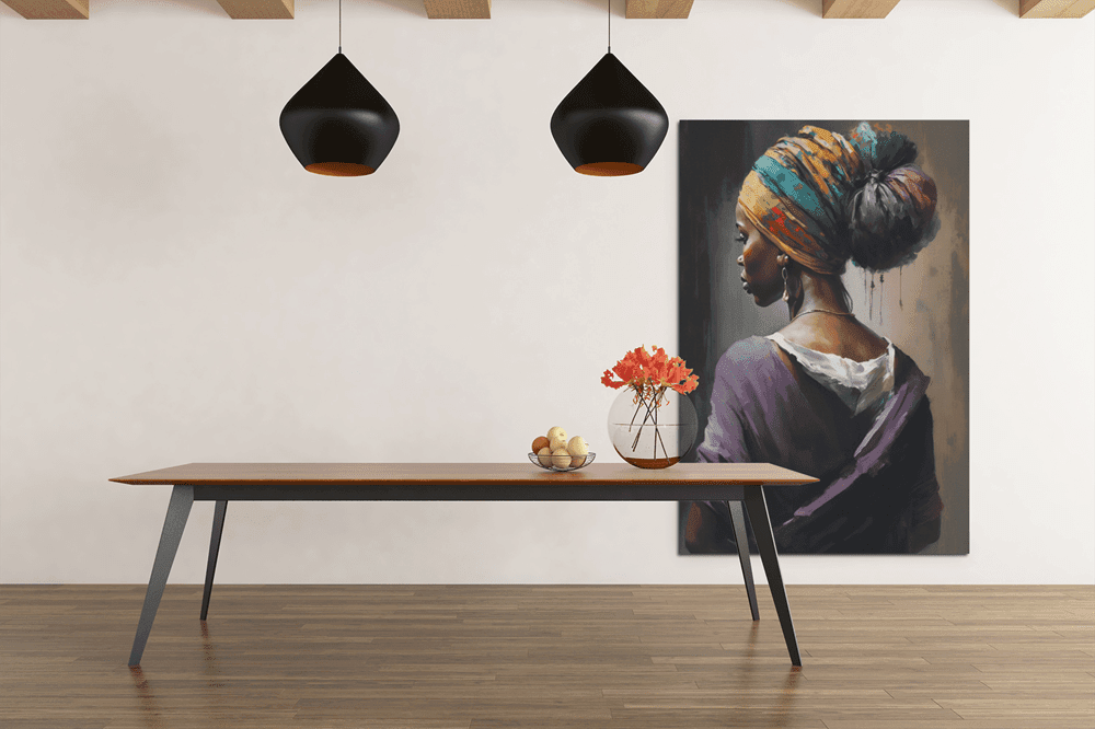 ALIVA 1338 kunst vrouw portret canvas schilderij d