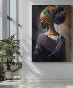 ALIVA 1338 kunst vrouw portret canvas schilderij e