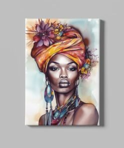 Vrouw Portret Kunst Canvas Schilderij