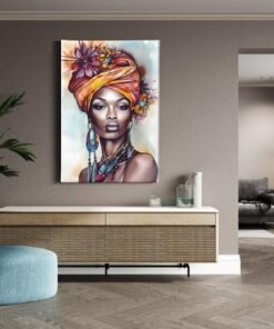 ALIVA 1339 vrouw portret kunst canvas schilderij d