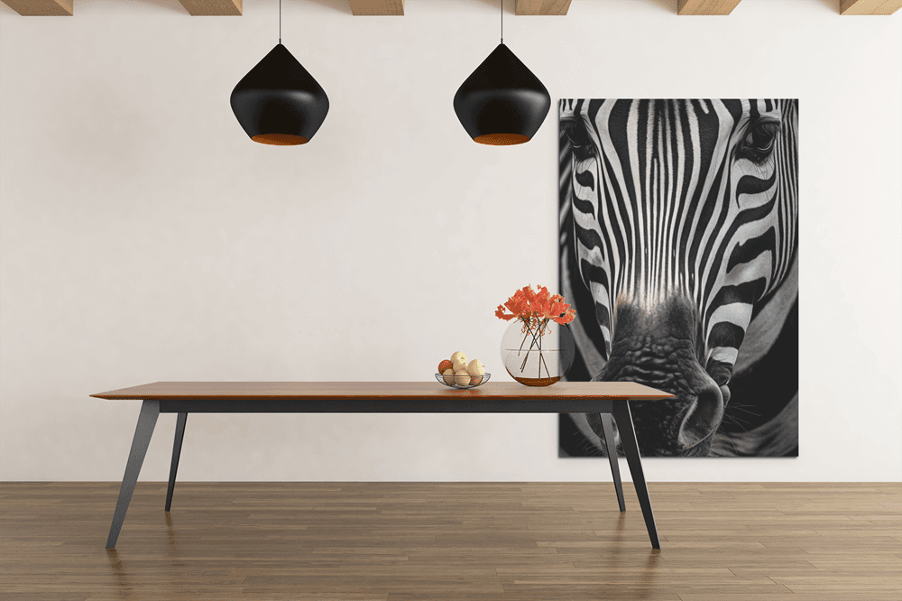 ALIVA 1340 dieren zebra canvas schilderij c