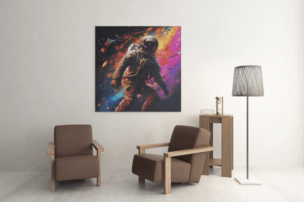 OEFE 1127 astronaut canvas schilderij d