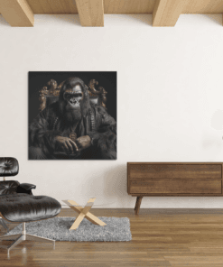 OEFE 1136 canvas schilderij gorilla d