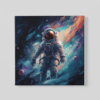 OEFE 1139 astronaut canvas schilderij vierkant