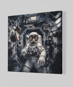 Alternative view of Astronaut Canvas Schilderij