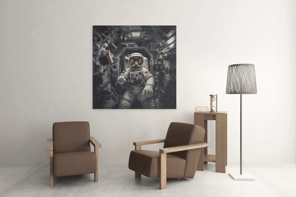OEFE 1141 astronaut canvas schilderij s