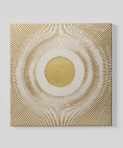 Abstracte Goud Canvas Schilderij