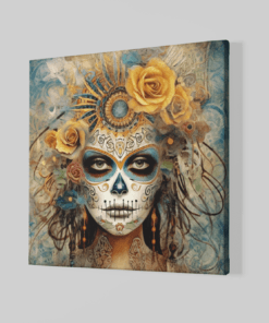 Alternative view of Dia De Los Muertos Canvas Schilderij