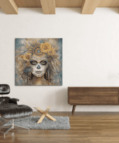 OEFE 1206 d dia de los muertos canvas schilderij