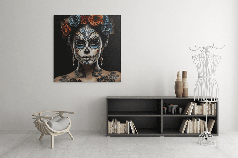OEFE 1207 c dia de los muertos canvas schilderij