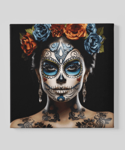 Dia De Los Muertos Canvas Schilderij