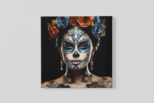 Dia De Los Muertos Canvas Schilderij