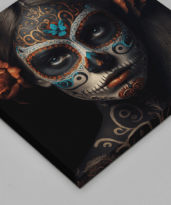 Dia De Los Muertos Canvas Schilderij - Afbeelding 3