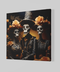 Alternative view of Skeletten Canvas Schilderij