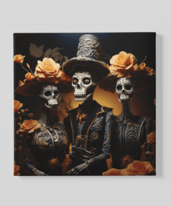 Skeletten Canvas Schilderij