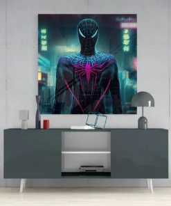 Glasschilderij Spiderman