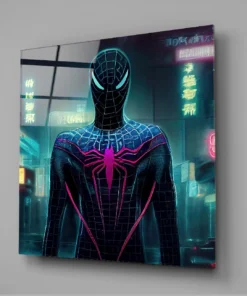 Glasschilderij Spider-man - Afbeelding 3