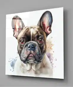 Alternative view of Glasschilderij Schattige hond