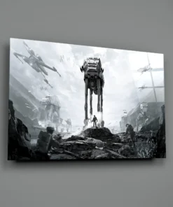 ZDY 1037 a star wars battlefront glasschilderij