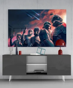 ZDY 1038 star wars bad batch glasschilderij