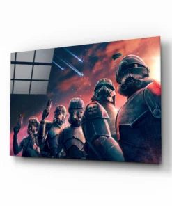 Star Wars Bad Batch Glasschilderij