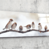 bgls 1020 f mussen vogels glasschilderij